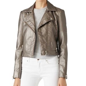 • Tart Collections Metallic Leather Jacket •